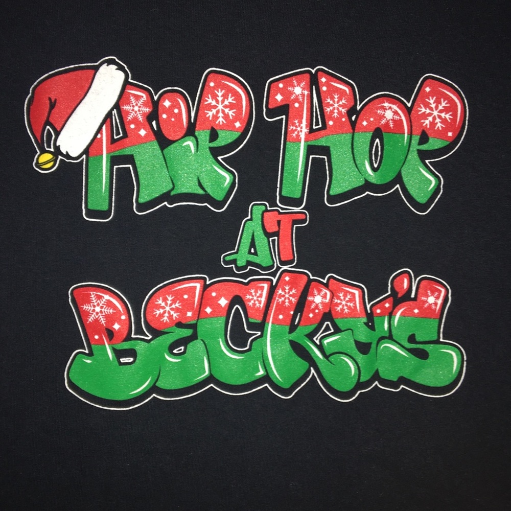 Hip Hop Christmas T-shirt Graffiti party T-shirt